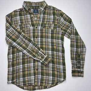 Faded Glory Flannel Casual Plaid Shirt Small